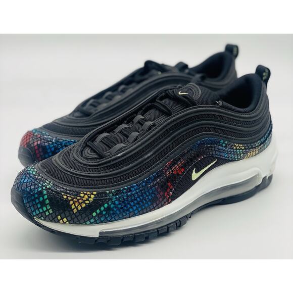 NEW Nike Air Max 97 SE Rainbow Snake Black Multicolor CW5595-002 Women’s Size 8 - Picture 1 of 6